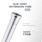 Everflow Slip Joint Extension Tube for Tubular Drain Applications, 17GA Chrome Plated Brass 1-1/2"x12" 52412 - alternate 4